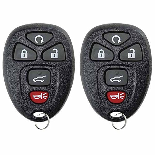 KeylessOption Keyless Entry Remote Control Car Key Fob Replacement 15913415 Pack of 2