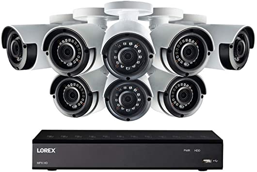 Lorex 1080p HD Security Camera System with 1 Terabyte 8-Channel DVR and Eight 1080p Bullet Cameras (LHA21081LC8)