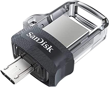 SanDisk 256GB Ultra Dual Drive m3.0 for Android Devices and Computers - microUSB, USB 3.0 - SDDD3-256G-GAM46