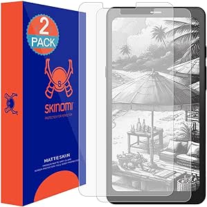 Skinomi Matte Screen Protector Compatible with ONYX BOOX Palma (2-Pack) Anti-Glare Matte Skin TPU Anti-Bubble Film
