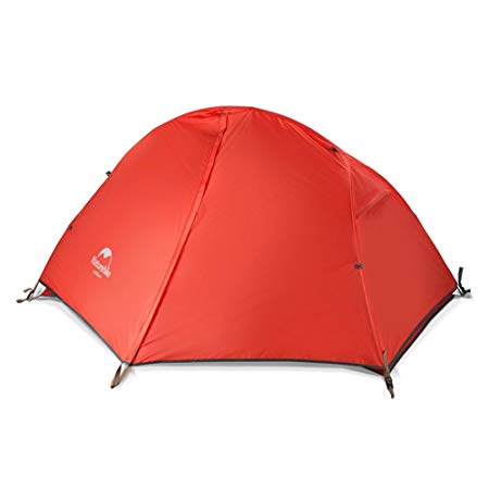 Naturehike Cloud-Up 1, 2 and 3 Person Lightweight Backpacking Tent with Footprint - 4 Season Free Standing Dome Camping Hiking Waterproof Backpack Tents