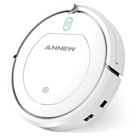 ANNEW Robot Vacuum Cleaner Robotic Vacuum Remote Controller 3 Cleaning Modes Anti-Fall HEPA Good for Pet Hair Carpets Hard Floors