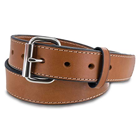 Hanks Stitch Gunner Belts - 1.5" Best Vaue in A Concealed Carry Belt - USA Made 13OZ Leather - 100 Year Warranty