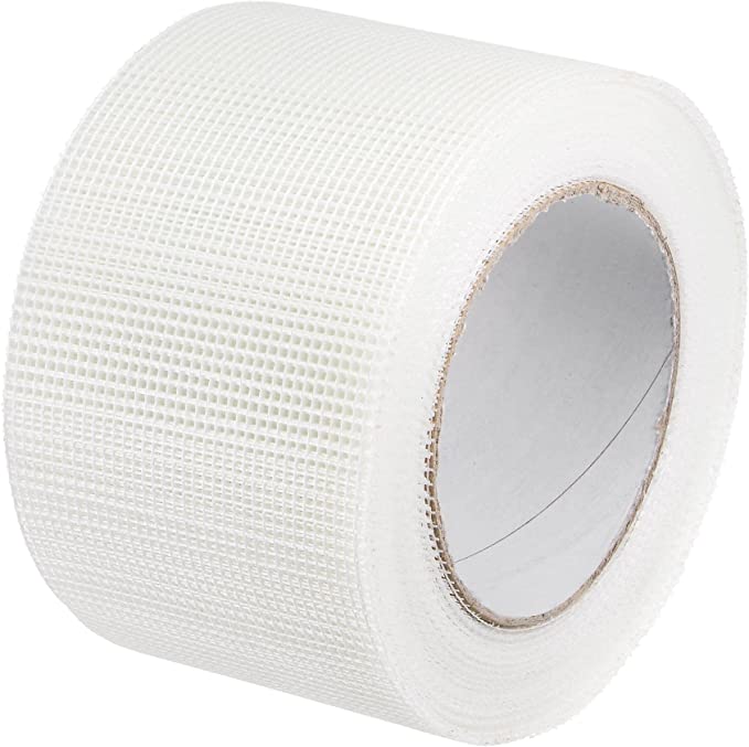 uxcell Drywall Joint Tape Self-Adhesive Fiberglass 3-inch x 98-feet Repair Patch Wall Hole Crack Mesh Size 2mm