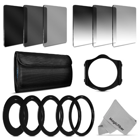 ND Neutral Density Square Filter Bundle Compatible with Cokin P Series for DSLR Cameras