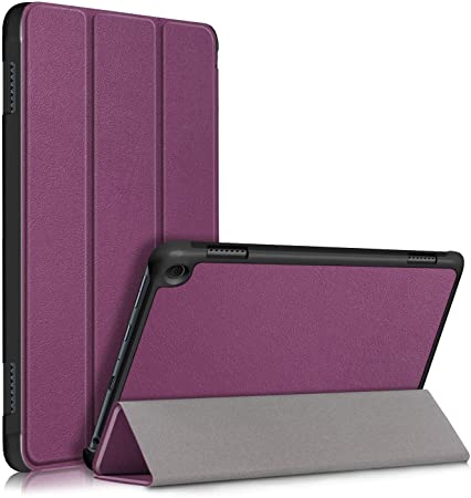 KuRoKo Case Compatible with All-New Kindle Fire HD 8 Tablet and Fire HD 8 Plus Tablet (10th Generation, 2020 Release), Slim Light Cover Trifold Stand Hard Shell Cover with Auto Wake/Sleep