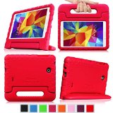 Fintie Samsung Galaxy Tab 4 70 Kiddie Case - Light Weight Shock Proof Convertible Handle Stand Kids Friendly for Samsung Tab 4 7-Inch Tablet Red