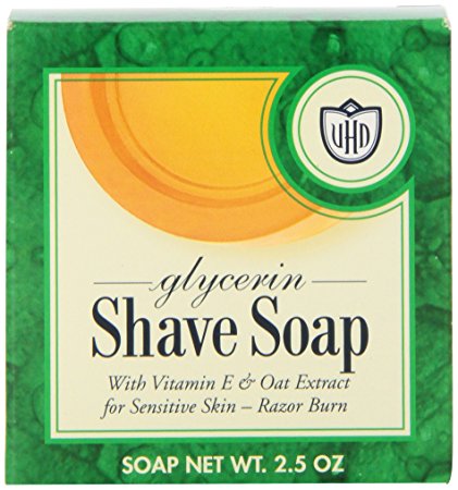 Van Der Hagen Glycerin Shave Soap, 2.5-Ounce Boxes (Pack of 12)