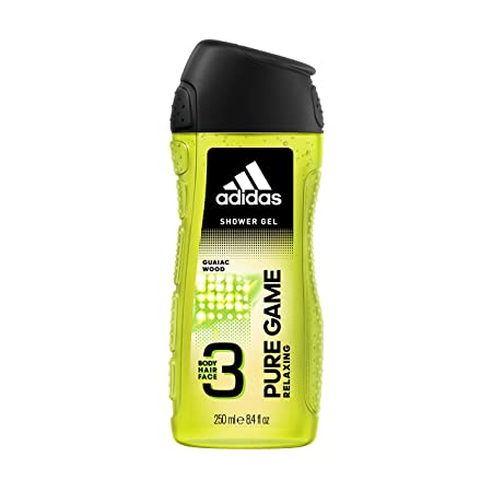 Adidas Pure Game Relaxing Body, Hair, Face Shower Gel, 8.4 ounces