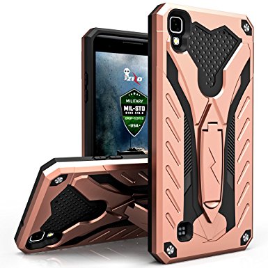 LG Tribute HD Case, Zizo [Static Series] Shockproof [Military Grade Drop Tested] w/Kickstand [Heavy Duty Case] LG Tribute HD LS676 / LG X Style