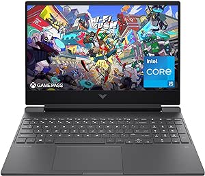 HP Victus 15.6 inch Laptop, FHD 144Hz Display, Intel Core i5-12450H, 8 GB RAM, 512 GB SSD, NVIDIA GeForce RTX 2050 GPU (4 GB Dedicated), Windows 11 Home, 15-fa1029nr (2024)