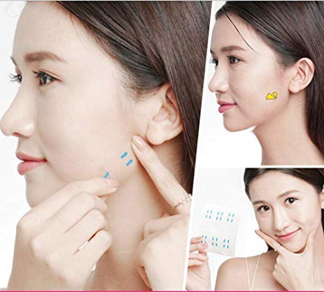 Instant Face Lift and Neck Chin Lift Secret Tapes Facial Slim Anti Wrinkle Sticker V Face Artifact Invisible Sticker (52Pcs/Box)