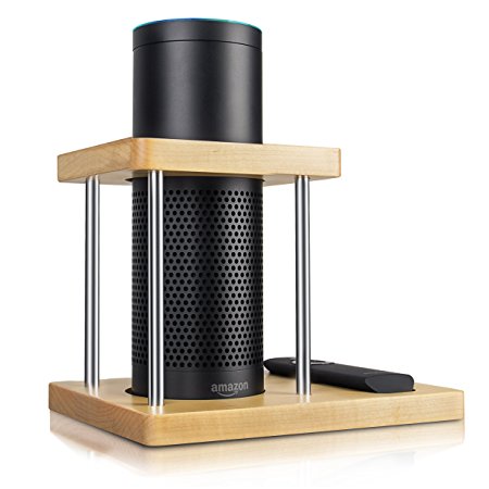 Stand for Echo,Speaker Holder for Amazon Alexa,Bamboo Wood Stand for Amazon Echo Home Decor