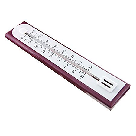 Wall Thermometer To Measure Room Temperature In The Home Office Garden or Greenhouse - Stylish Accurate Room Thermometer