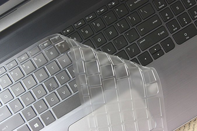 Ultra Thin TPU Clear Backlit Keyboard Cover for 15.6" HP 15-ab 15-ac 15-ae 15-af 15-an 15-ak 15-ay Series US Layout - Compatible Model in the Product Description