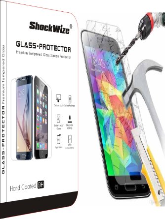 Samsung Galaxy S4 Ballistic Screen Protector ShockWize ® [Tempered Glass] .3mm Thin Premium Real Glass Screen Protector Galaxy S4 [Lifetime Warranty]