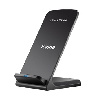 Fast Wireless Charger - Tevina Fast Wireless Charger Qi Fast Charging Stand Universal Wireless Charger for All Qi-Enabled Devices Galaxy S7/S7 Edge, S6/S6 Edge, Note 5, HTC, LG, SONY