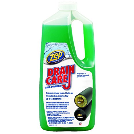 ZEP COMMERCIAL PRODUCTS ZLDC648 Zep Drain Care Liquid, 64 Oz.