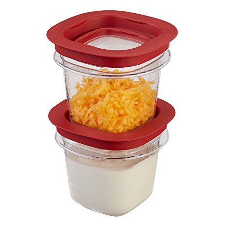 Rubbermaid Premier Food Storage Container, 2-Pack, 1/2-cup