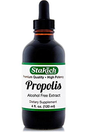 Stakich Bee PROPOLIS 4 oz Liquid Extract, Alcohol Free 30% - Top Quality -