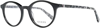 Guess GU1951 Eyeglass Frames - Shiny Black Frame, Shiny Black Lenses, 48 mm Lens GU195148001