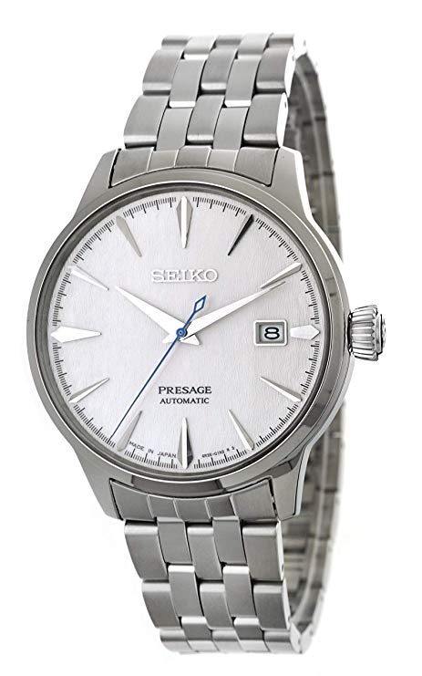 SEIKO PRESAGE Automatic Limited Edition Cocktail"Fuyugeshiki" Platinium White Textured Dial SRPC97J1