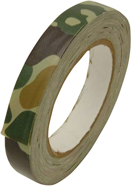 JVCC CAM-01 Premium Grade Camouflage Duct Tape [11.8 mils Thick]: 3/4 in. x 75 ft. (Woodland Forest Green)