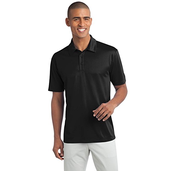Men's Short Sleeve Moisture Wicking Silk Touch Polo Shirt