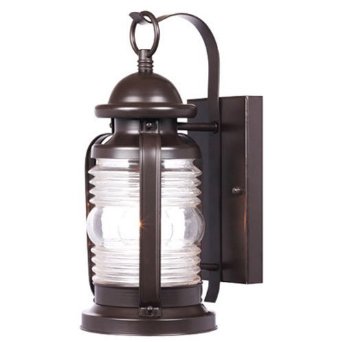 Westinghouse 6230100 Weatherby One-Light Exterior Wall Lantern, Weathered Bronze Finish on Steel with Clear Glass