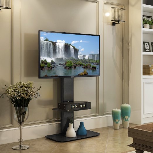 Fitueyes Floor TV Stand with Mount swivel for 32-60 Inches TV