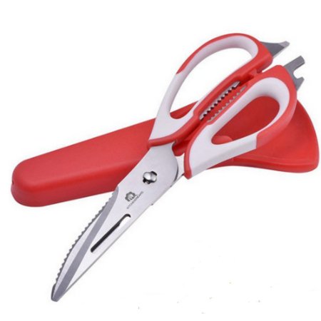 KitchenDreams Heavy Duty Take Apart Professional Kitchen Shears - Best Stainless Steel Multi-Purpose Utility Scissors for Fish, Meat, Chicken, Poultry, Herbs, BBQ´s & Vegetables
