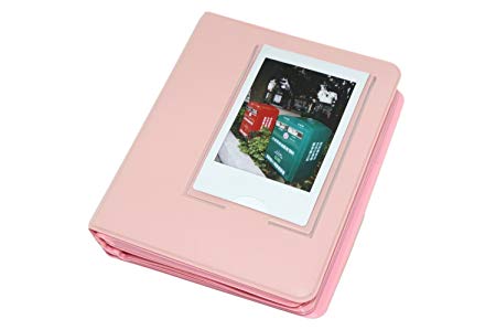 Macaron Colorful Frame PU Leather Mini Polaroid Films Book Photo Album for Fujifilm Fuji Instax Instant mini 7s / 8 / 25 / 50 / 90 / 70 Pink