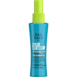 Bed Head TIGI Salty Not Sorry Texturizing Hair Spray with Sea Salt for Hair Styling, Creates Grip & Texture, Anti-Frizz Hair Setting Spray Protects from Humidity, Deep Hydration & Flexible Hold for Natural & Beachy Hair Look, Bold & Opulent Floral Fragrance, 100ml