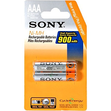 Sony Cycle Energy 900 mAh Ni-MH AAA Rechargeable Batteries (Discontinued by Manufacturer)