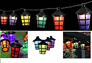 Garden mile® 10 LED BATTERY OPERATED VINTAGE COACH LANTERN CHRISTMAS FAIRY STRING LIGHTS INDOOR OR OUTDOOR WITH TIMER 2.5M