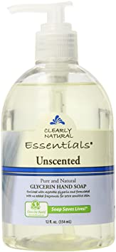 Clearly Natural Liquid Glycerine Soap, Unscented, 12 Ounce (Pack of 2)