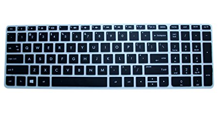 Keyboard Cover for 15.6" HP Pavilion 15-b 15-d 15-e 15-f 15-g 15-j 15-k 15-n 15-p 15-r 15-u m6-k m6-n, 17.3" ENVY 17-j 17t-j 17-e m7-j - Compatible Models Listed in Product Description, Black