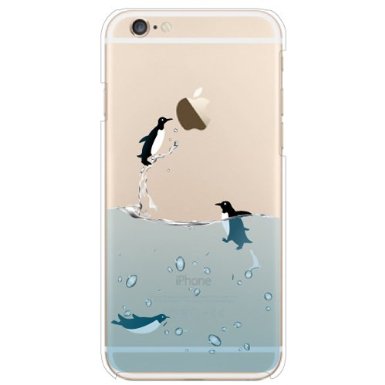 iPhone 6 Case SwiftBox Cute Cartoon Case for iPhone 6 47 inch  Free 03mm Tempered Glass Screen Protector  SwiftBox Handmade Owl Phone Strap Flying Penguin