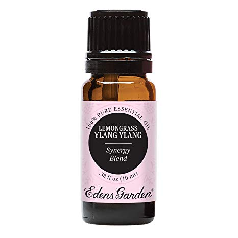 Edens Garden Lemongrass Ylang Ylang Essential Oil Synergy Blend, 100% Pure Therapeutic Grade (Highest Quality Aromatherapy Oils- Anxiety & Stress), 10 ml