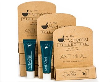 Anti-Viral, Herbal Lip Ointment For Cold Sore Outbreak Prevention, Reduce Blistering During Active Outbreak, Best Remedy For Fever Blisters And Herpes, Handmade in the USA by The Alchemist Collection.