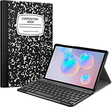Fintie Keyboard Case for Samsung Galaxy Tab S6 10.5" 2019 (Model SM-T860/T865/T867), [Supports S Pen Wireless Charging] Slim Cover w/Detachable Wireless Bluetooth Keyboard, Composition