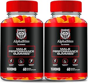 Alpha Bites Gummies, Alpha Bites Gummy, Alpha Bites All Natural Gummies, Alpha Bites - Maximum Strength, AlphaBites Performance, Alpha Bites Official Formula, AlphaBites Advanced Reviews (2 Pack)