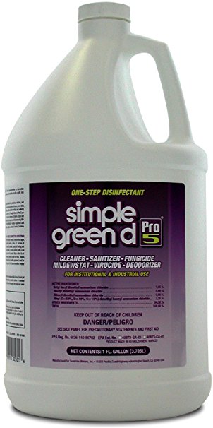 Simple Green 30501CT d Pro 5 Disinfectant, 1 Gallon Bottle