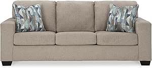 Signature Design by Ashley Deltona Sofa Sleeper Sofabed, 85"W x 38"D x 37"H, Beige