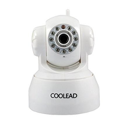 COOLEAD P2P 541WS wireless IP camera network with Pan & Tilt,Night Vision,IR CUT 2 Way Audio,Built-in Microphone With Phone remote monitoring