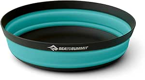 Sea to Summit Frontier Ultralight Collapsible Bowl, Large (30 fl oz), Aqua Sea Blue