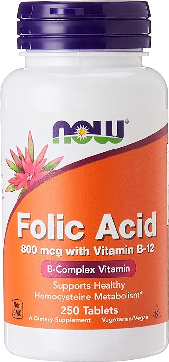 Now Foods, Folic Acid 800mg, 250 Tablets