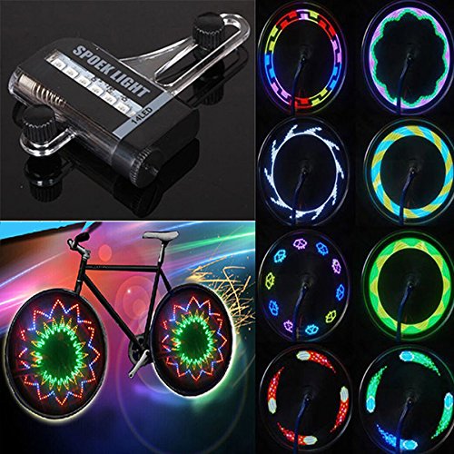 Relefree® 14 LED Motorcycle Cycling Bicycle Bike Wheel Signal Tire Spoke Flash Light Lamp 32 Changes Bright Useful NEW