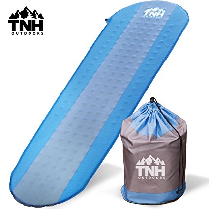 #1 Premium Self Inflating Sleeping Pad ✦ Lightweight Foam Padding and Superior Insulation ✦ Great For Hiking and Camping ✦ Construction and Thick Outer Skin ✦