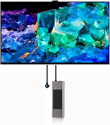 Sony XR65A95K 65" 4K BRAVIA XR HDR IMAX Enhanced Smart OLED TV with an Austere 5S-PS8-US1 V-Series 8-Outlet Power w/Omniport USB (2022)